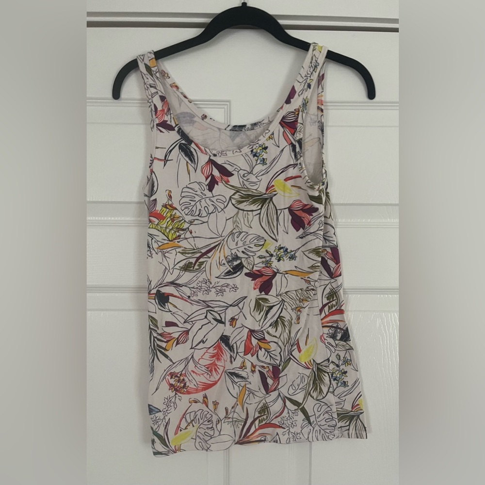 A New Day Multicolor Floral Tank Top